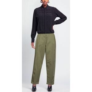 BCBGeneration Women's High Rise Barrel Leg Pants in Crushed Oregano Medium $75